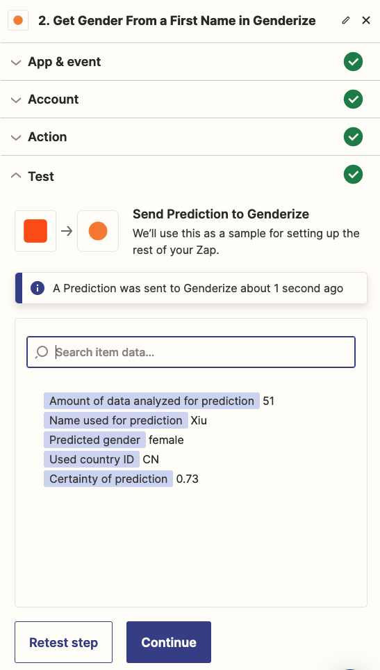 Test Genderize